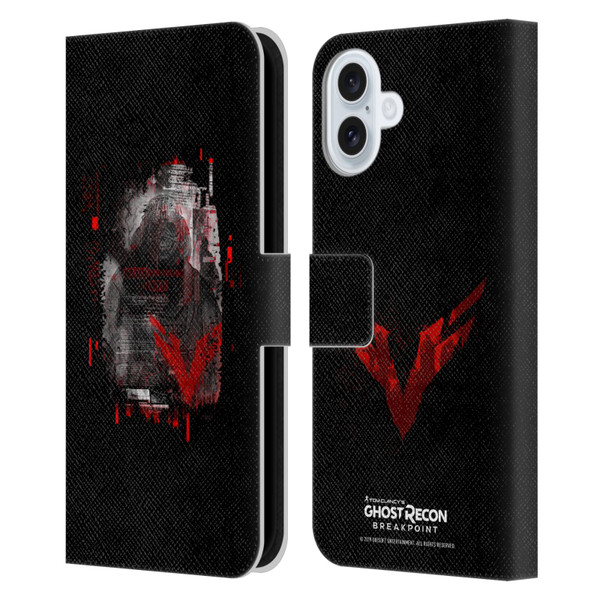 Tom Clancy's Ghost Recon Breakpoint Graphics Wolves Leather Book Wallet Case Cover For Apple iPhone 16 Plus