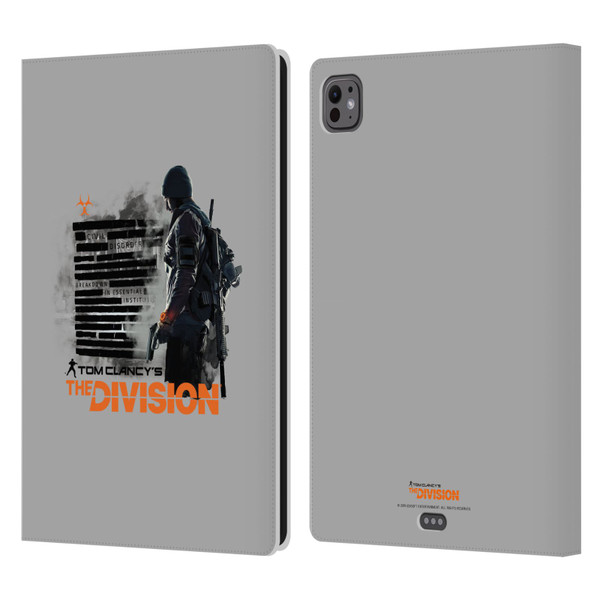 Tom Clancy's The Division Key Art Character Leather Book Wallet Case Cover For Apple iPad Pro 11 M4 2024