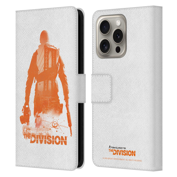 Tom Clancy's The Division Key Art Character 3 Leather Book Wallet Case Cover For Apple iPhone 16 Pro