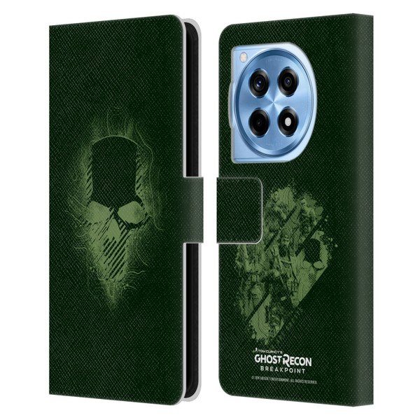Tom Clancy's Ghost Recon Breakpoint Graphics Ghosts Logo Leather Book Wallet Case Cover For OnePlus 12R