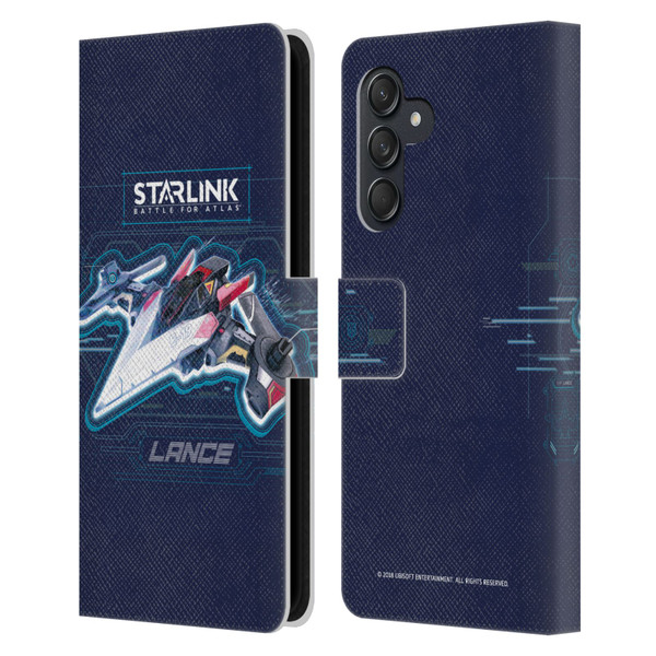 Starlink Battle for Atlas Starships Lance Leather Book Wallet Case Cover For Samsung Galaxy M55 5G