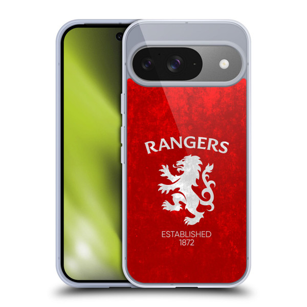 Rangers FC Crest Lion Rampant Soft Gel Case for Google Pixel 9 / Pixel 9 Pro
