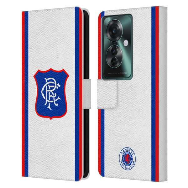 Rangers FC 2024/25 Kit Away Leather Book Wallet Case Cover For OPPO Reno11 F 5G / F25 Pro 5G
