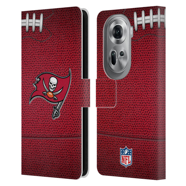 NFL Tampa Bay Buccaneers Graphics Football Leather Book Wallet Case Cover For OPPO Reno11 Pro