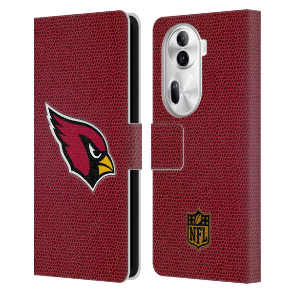 NFL Arizona Cardinals Logo Football Leather Book Wallet Case Cover For OPPO Reno11