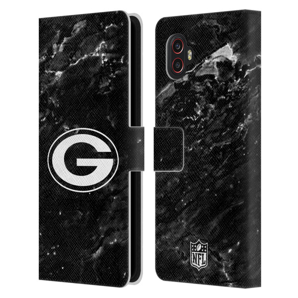 NFL Green Bay Packers Artwork Marble Leather Book Wallet Case Cover For Samsung Galaxy Xcover6 Pro/Pro2