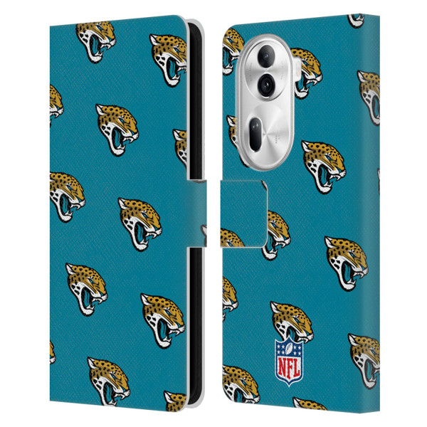 NFL Jacksonville Jaguars Artwork Patterns Leather Book Wallet Case Cover For OPPO Reno11