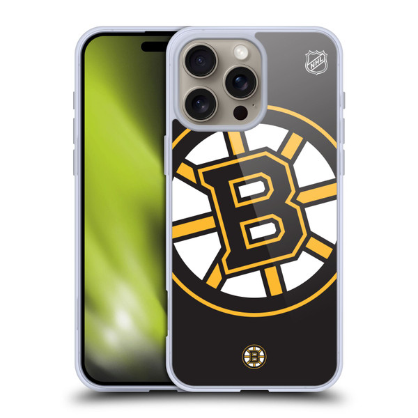 NHL Boston Bruins Oversized Soft Gel Case for Apple iPhone 16 Pro Max & MagSafe