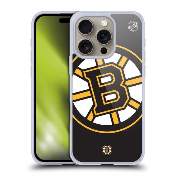 NHL Boston Bruins Oversized Soft Gel Case for Apple iPhone 16 Pro & MagSafe