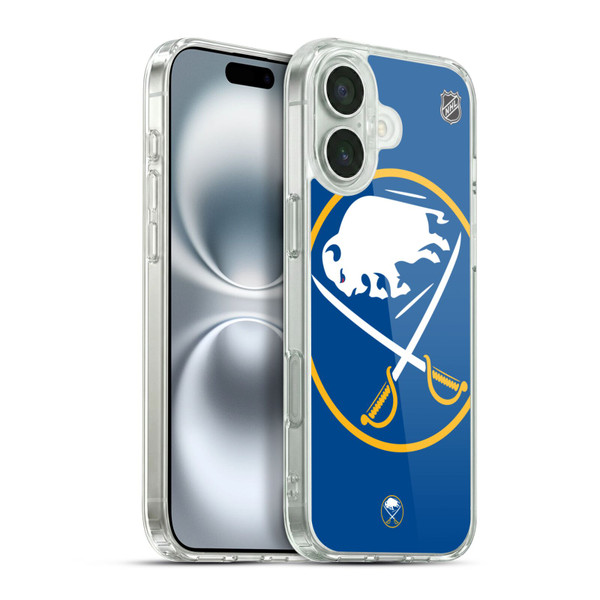 NHL Buffalo Sabres Oversized Soft Gel Case for Apple iPhone 16 Plus