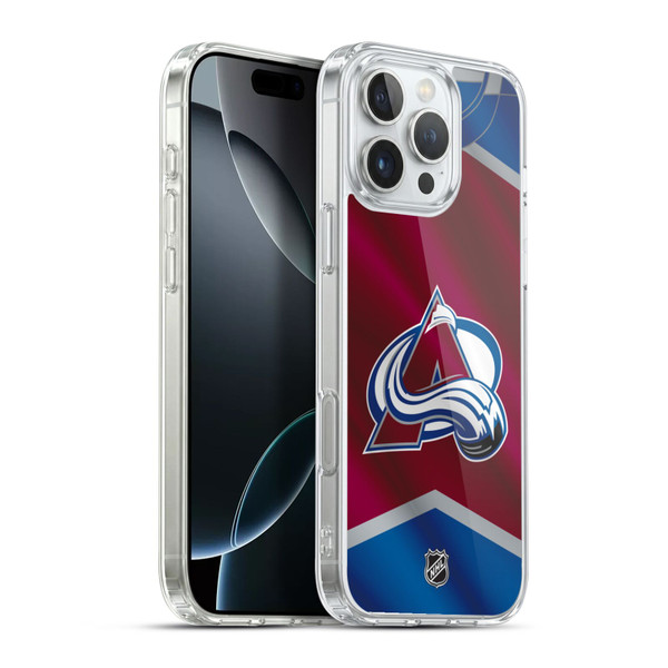 NHL Colorado Avalanche Jersey Soft Gel Case for Apple iPhone 16 Pro Max & MagSafe
