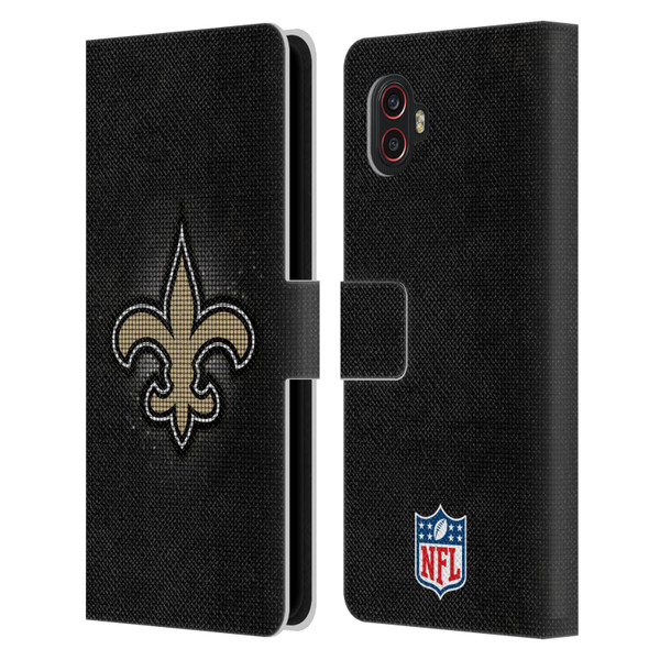 NFL New Orleans Saints Artwork LED Leather Book Wallet Case Cover For Samsung Galaxy Xcover6 Pro/Pro2