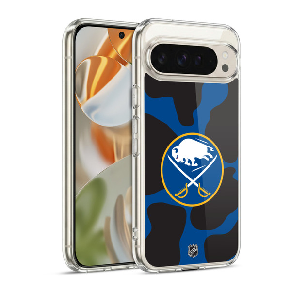 NHL Buffalo Sabres Cow Pattern Soft Gel Case for Google Pixel 9 / Pixel 9 Pro