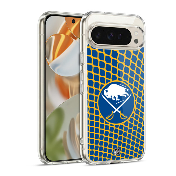 NHL Buffalo Sabres Net Pattern Soft Gel Case for Google Pixel 9 / Pixel 9 Pro