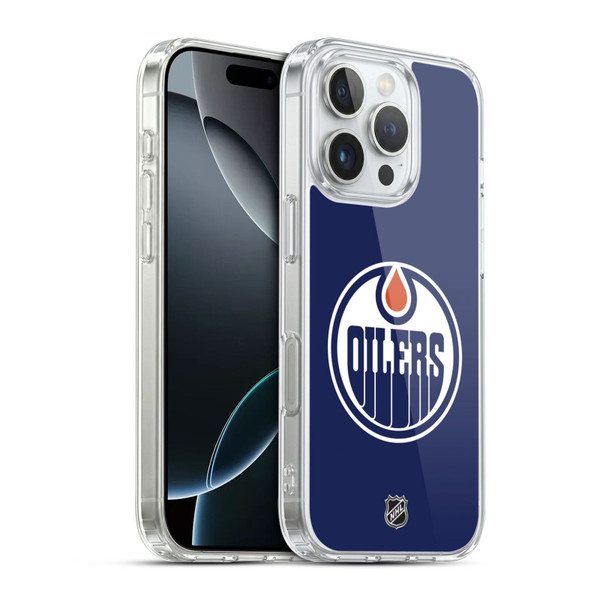 NHL Edmonton Oilers Plain Soft Gel Case for Apple iPhone 16 Pro & MagSafe