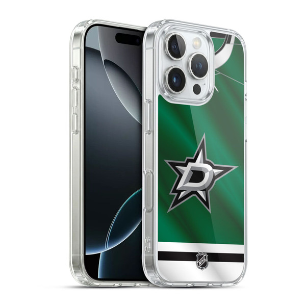 NHL Dallas Stars Jersey Soft Gel Case for Apple iPhone 16 Pro