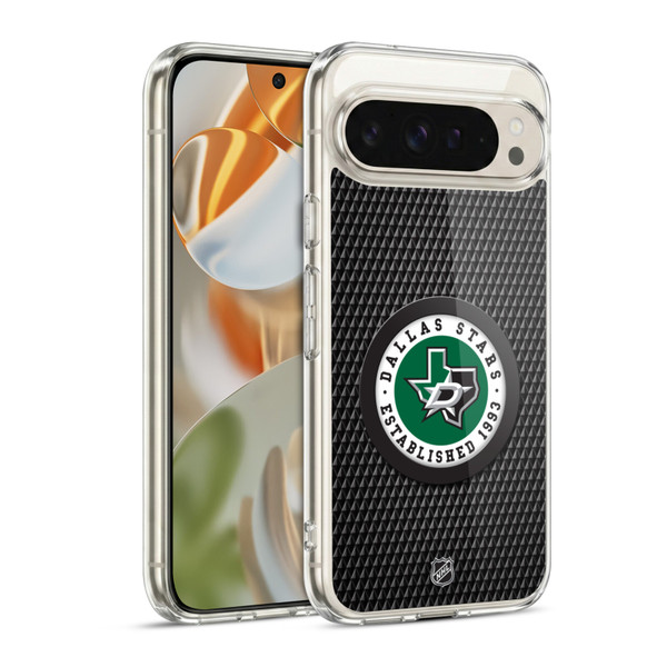 NHL Dallas Stars Puck Texture Soft Gel Case for Google Pixel 9 / Pixel 9 Pro