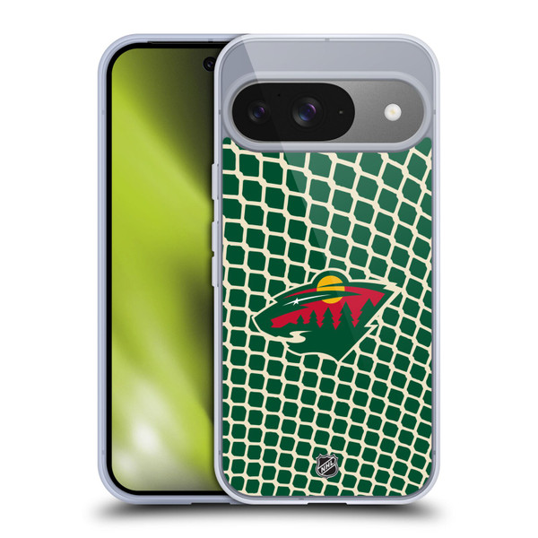 NHL Minnesota Wild Net Pattern Soft Gel Case for Google Pixel 9 / Pixel 9 Pro