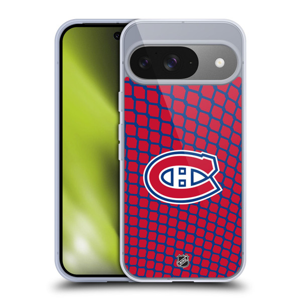 NHL Montreal Canadiens Net Pattern Soft Gel Case for Google Pixel 9 / Pixel 9 Pro