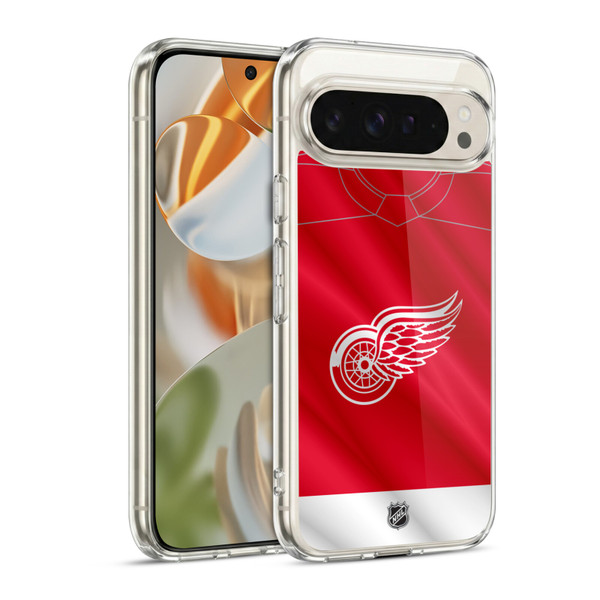 NHL Detroit Red Wings Jersey Soft Gel Case for Google Pixel 9 / Pixel 9 Pro