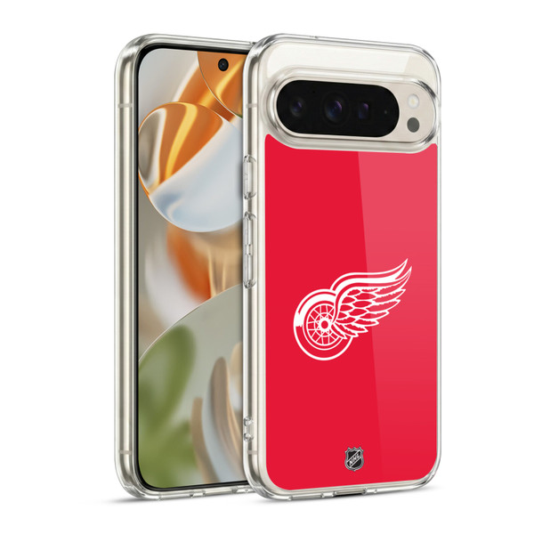 NHL Detroit Red Wings Plain Soft Gel Case for Google Pixel 9 / Pixel 9 Pro