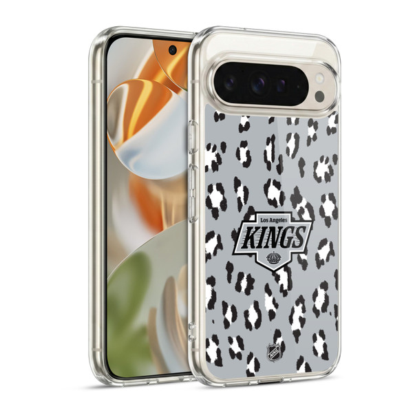 NHL Los Angeles Kings Leopard Pattern Soft Gel Case for Google Pixel 9 / Pixel 9 Pro