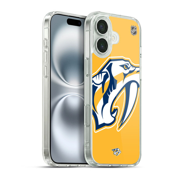 NHL Nashville Predators Oversized Soft Gel Case for Apple iPhone 16 Plus & MagSafe