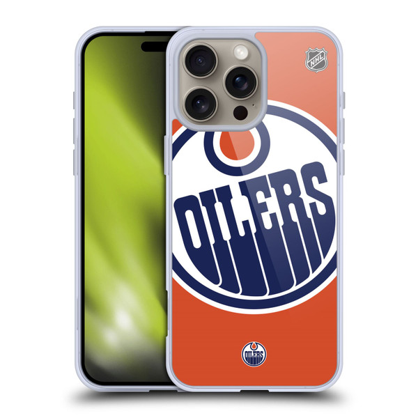 NHL Edmonton Oilers Oversized Soft Gel Case for Apple iPhone 16 Pro Max