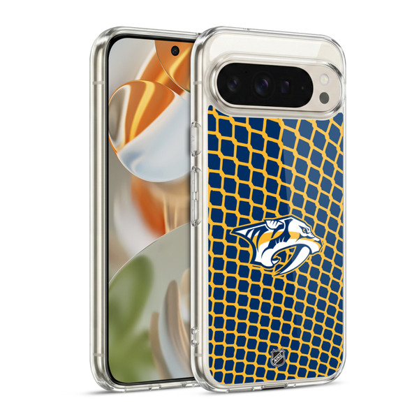 NHL Nashville Predators Net Pattern Soft Gel Case for Google Pixel 9 / Pixel 9 Pro