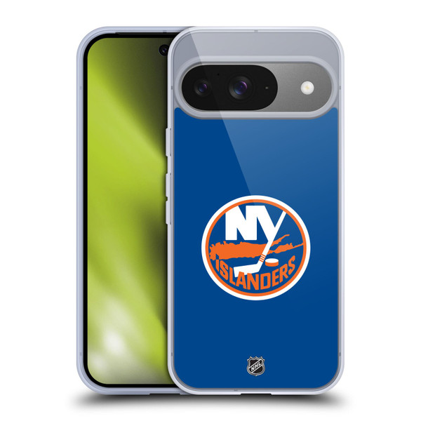 NHL New York Islanders Plain Soft Gel Case for Google Pixel 9 / Pixel 9 Pro