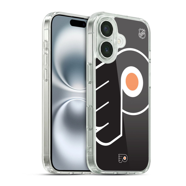 NHL Philadelphia Flyers Oversized Soft Gel Case for Apple iPhone 16 & MagSafe