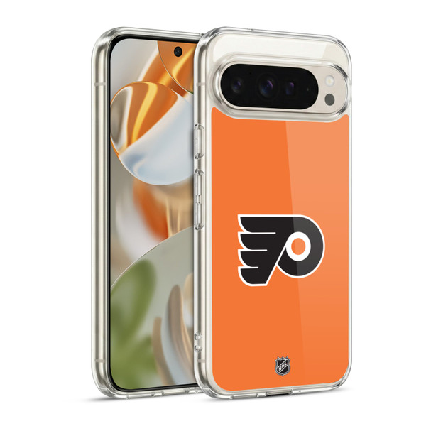NHL Philadelphia Flyers Plain Soft Gel Case for Google Pixel 9 / Pixel 9 Pro