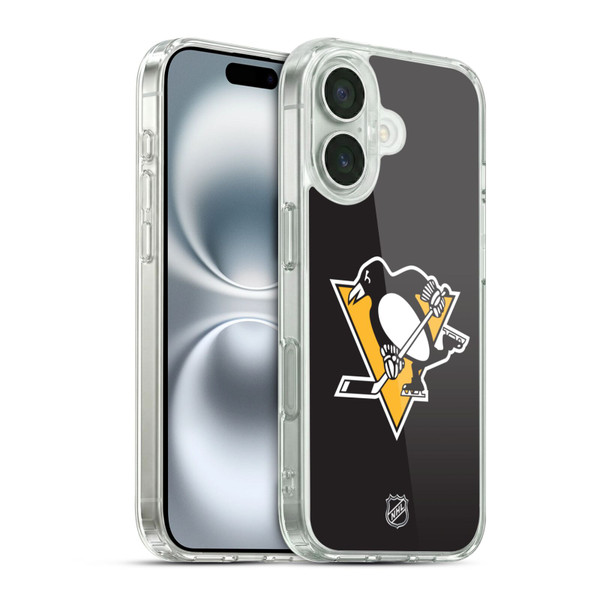 NHL Pittsburgh Penguins Plain Soft Gel Case for Apple iPhone 16 & MagSafe