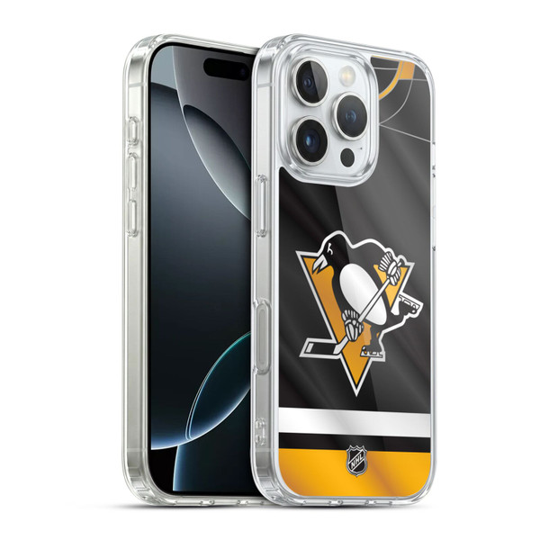 NHL Pittsburgh Penguins Jersey Soft Gel Case for Apple iPhone 16 Pro & MagSafe