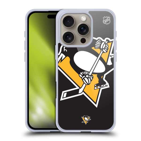 NHL Pittsburgh Penguins Oversized Soft Gel Case for Apple iPhone 16 Pro