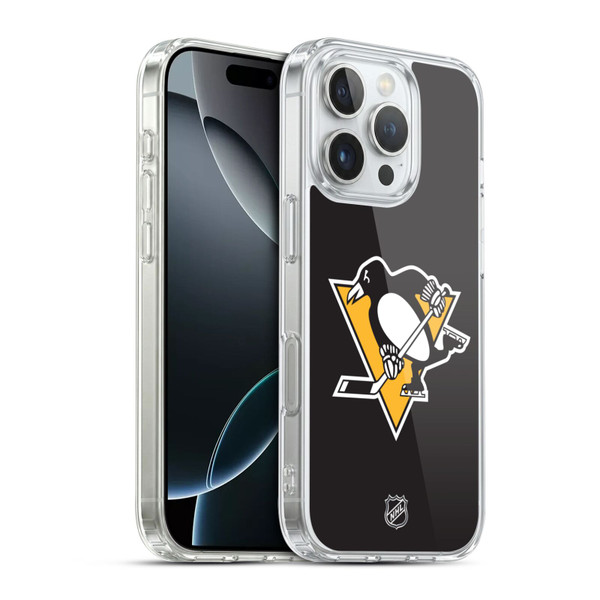 NHL Pittsburgh Penguins Plain Soft Gel Case for Apple iPhone 16 Pro & MagSafe