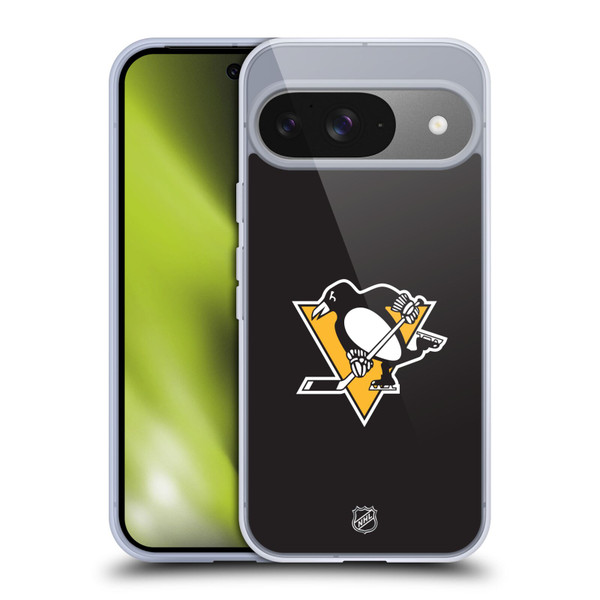 NHL Pittsburgh Penguins Plain Soft Gel Case for Google Pixel 9 / Pixel 9 Pro