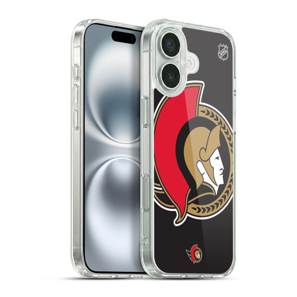 NHL Ottawa Senators Oversized Soft Gel Case for Apple iPhone 16 Plus & MagSafe