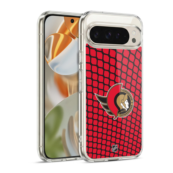 NHL Ottawa Senators Net Pattern Soft Gel Case for Google Pixel 9 / Pixel 9 Pro