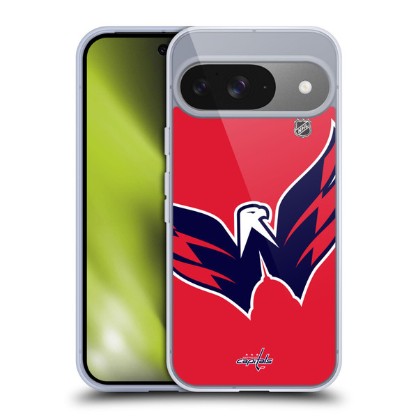 NHL Washington Capitals Oversized Soft Gel Case for Google Pixel 9 / Pixel 9 Pro