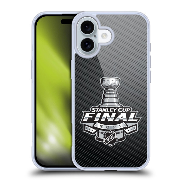 NHL 2021 Stanley Cup Final Stripes Soft Gel Case for Apple iPhone 16