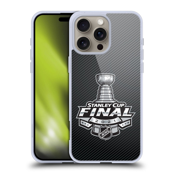 NHL 2021 Stanley Cup Final Stripes Soft Gel Case for Apple iPhone 16 Pro Max