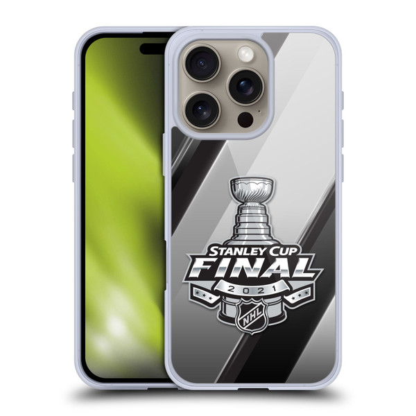 NHL 2021 Stanley Cup Final Stripes 2 Soft Gel Case for Apple iPhone 16 Pro