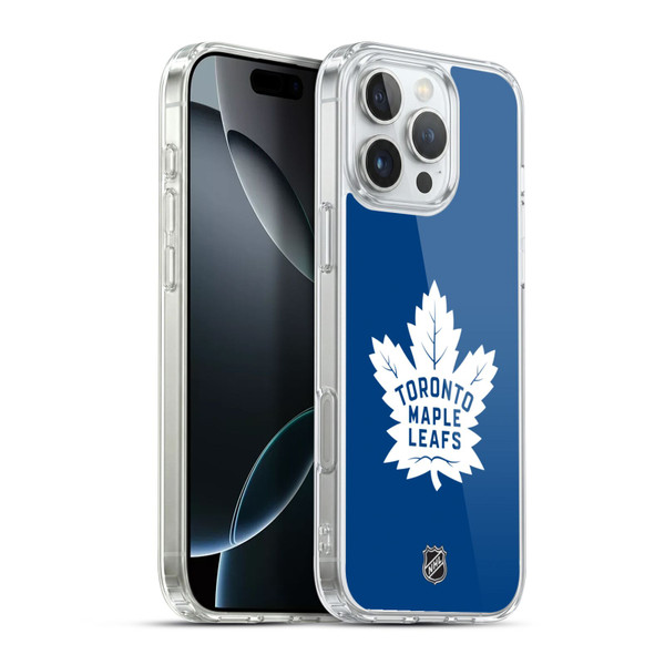 NHL Toronto Maple Leafs Plain Soft Gel Case for Apple iPhone 16 Pro Max & MagSafe