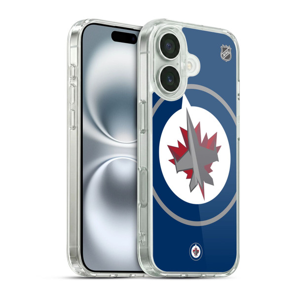 NHL Winnipeg Jets Oversized Soft Gel Case for Apple iPhone 16 & MagSafe