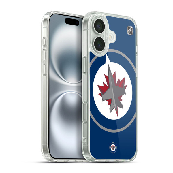 NHL Winnipeg Jets Oversized Soft Gel Case for Apple iPhone 16 Plus & MagSafe