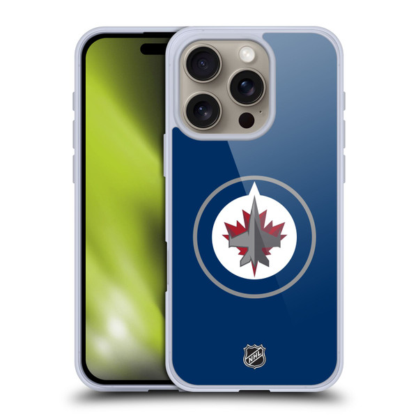 NHL Winnipeg Jets Plain Soft Gel Case for Apple iPhone 16 Pro
