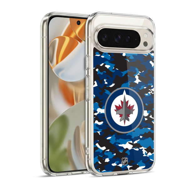 NHL Winnipeg Jets Camouflage Soft Gel Case for Google Pixel 9 / Pixel 9 Pro