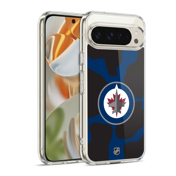NHL Winnipeg Jets Cow Pattern Soft Gel Case for Google Pixel 9 / Pixel 9 Pro