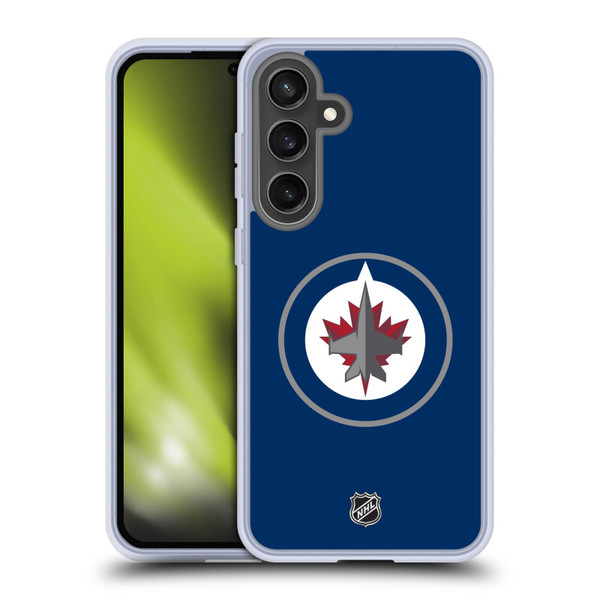 NHL Winnipeg Jets Plain Soft Gel Case for Samsung Galaxy S24 FE
